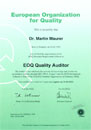 EOQ Quality Auditor EOQ Personnel Registration Scheme